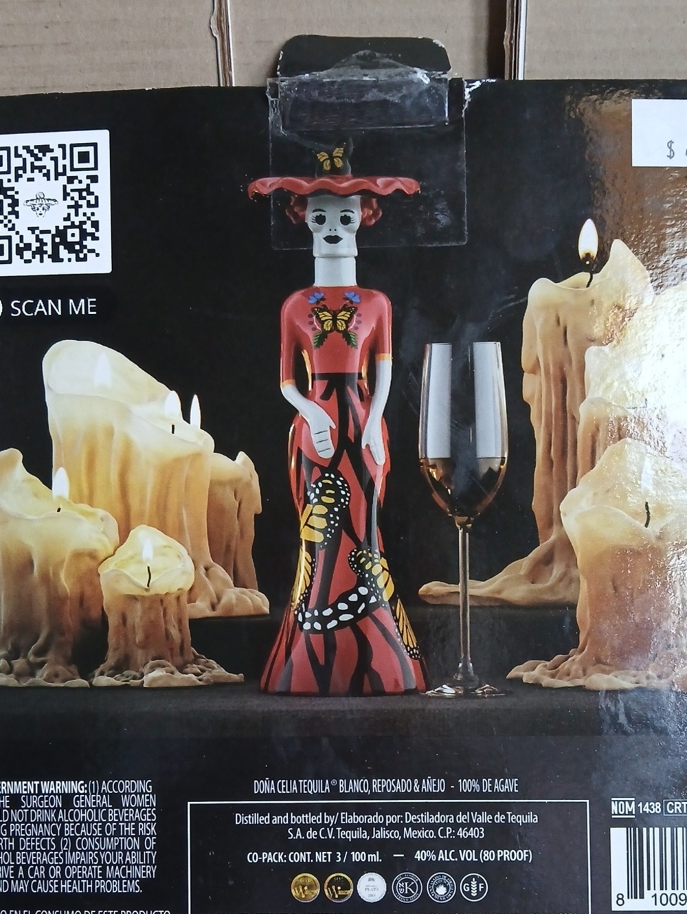 EMPTY 3 Dona Celia Tequila Mujerer Figurine Bottles In Box - Picture 9 of 9